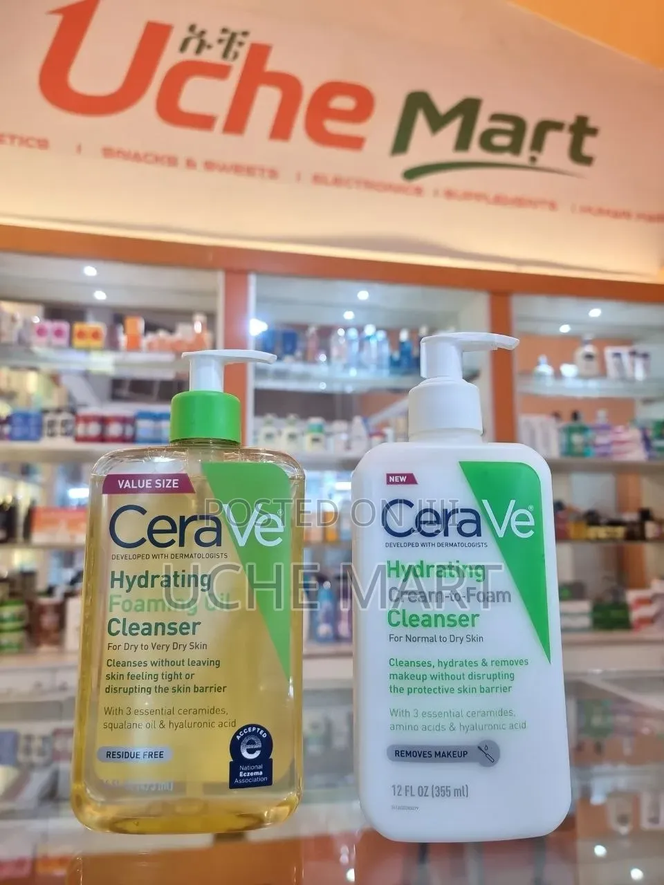Cerave Hydrating Foam and Oil Cleanser