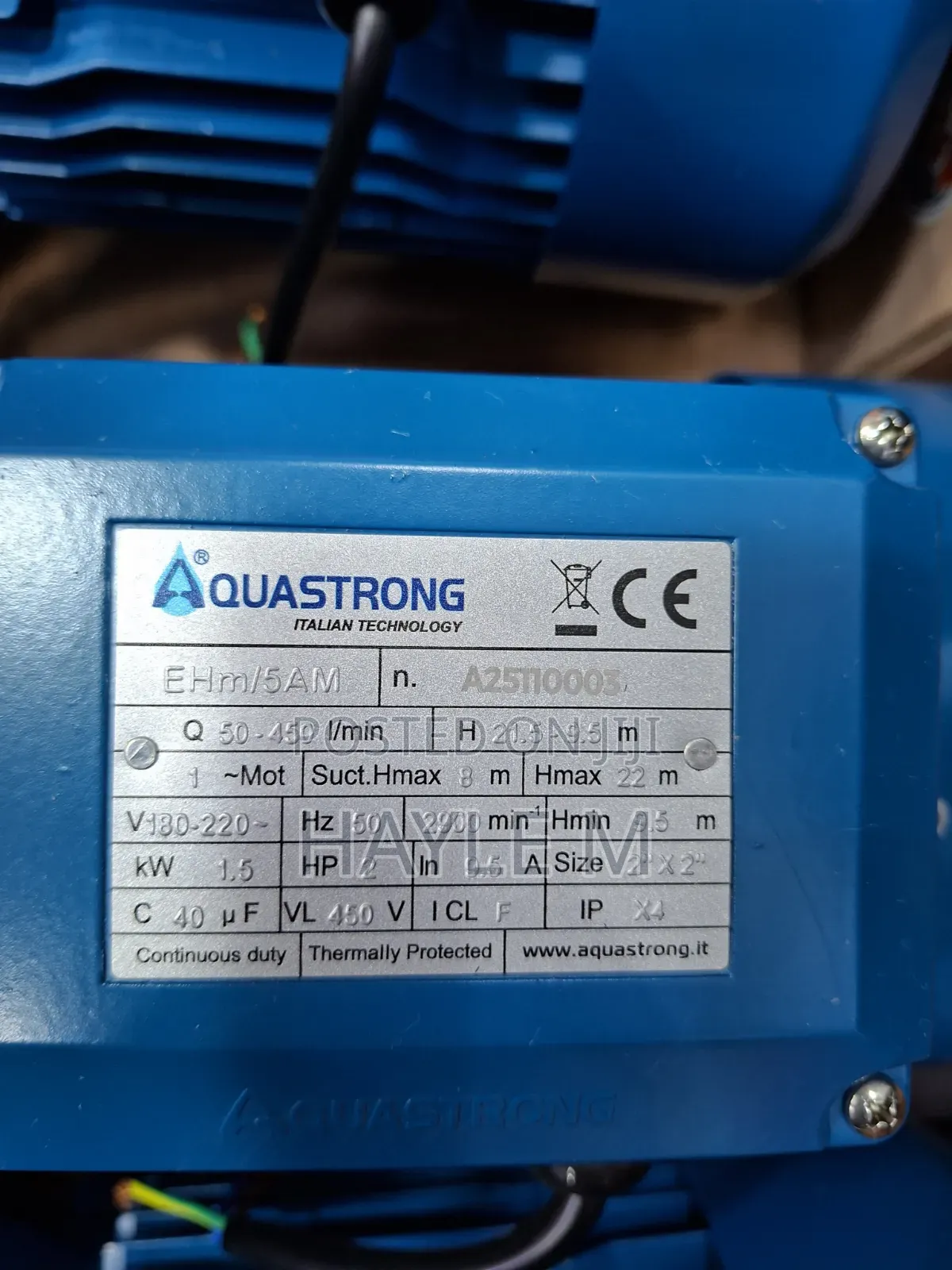 Surface Pump 3hp Italy