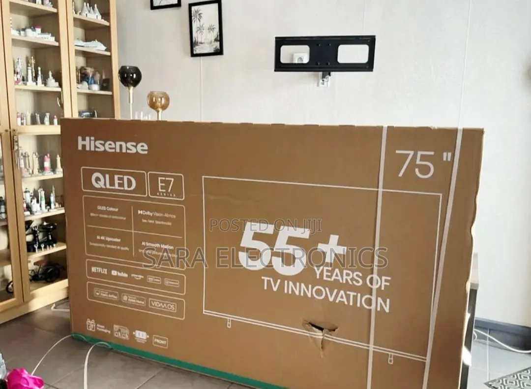 ▩Hisence 75" Qled U-7 Series Smart Tv▩Free Delivery▩10year Warrantt