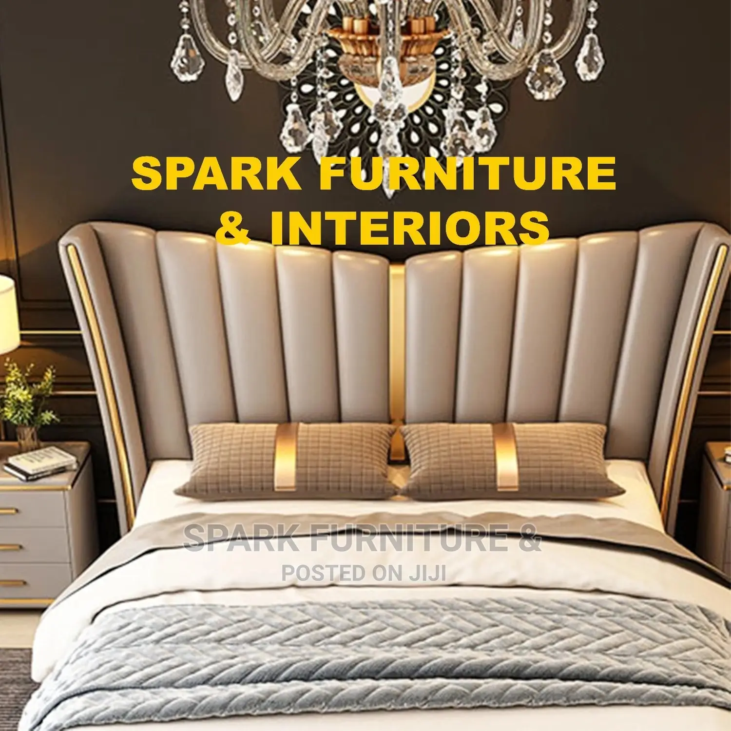 Bed B- 004 With 2 Nightstand