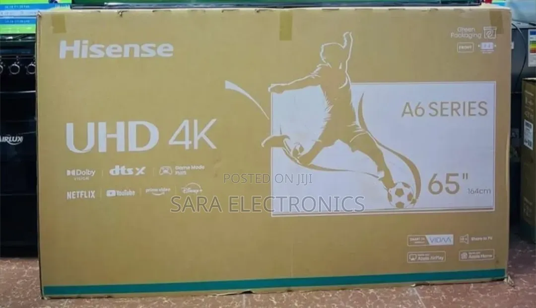 Hisence 65" a-6 Series Uhd Tv ▩Free Delivery ▩10_years Warranty