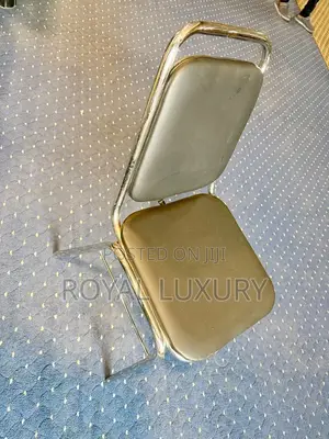 Imported Dining Chair Leather Seat and Stainless Steel Frame