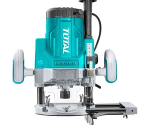 -total 1600w የእንጨት ራውተር (Router Machine) ኃይል፡ 1600 ዋት (W) ያለው ጠንካራ ሞተር
