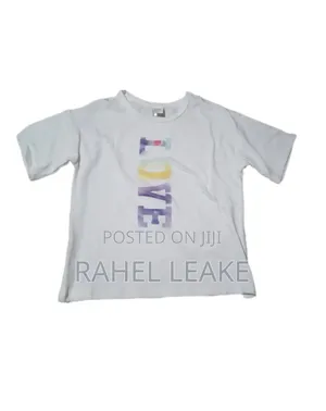Patpat 2-Piece Kids Outfit White Love Shirt Colorful Shorts 4–5y