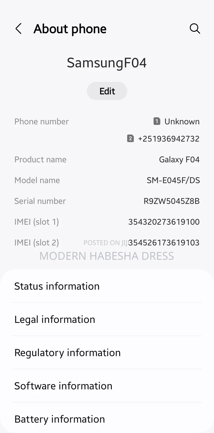 Samsung Galaxy F04 64 GB Purple