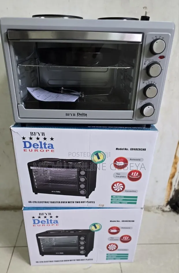 48 LTR የሆነው የቱርክ ምርት Delta ባለስቶብ Mini Oven/ Free Delivery