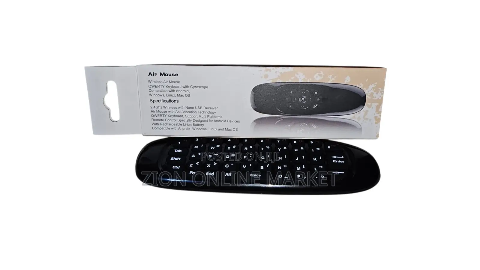 Wireless Air Mouse and Mini Keyboard Combo