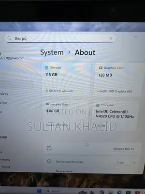 Laptop Lenovo Ideapad 3 4GB Intel Core i7 SSD 128GB