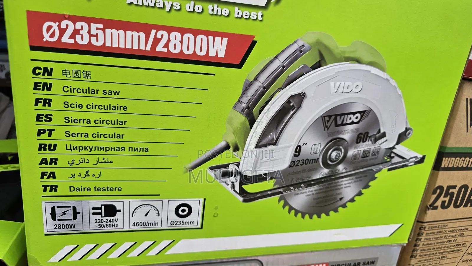 Vido Circular Saw 2800 W