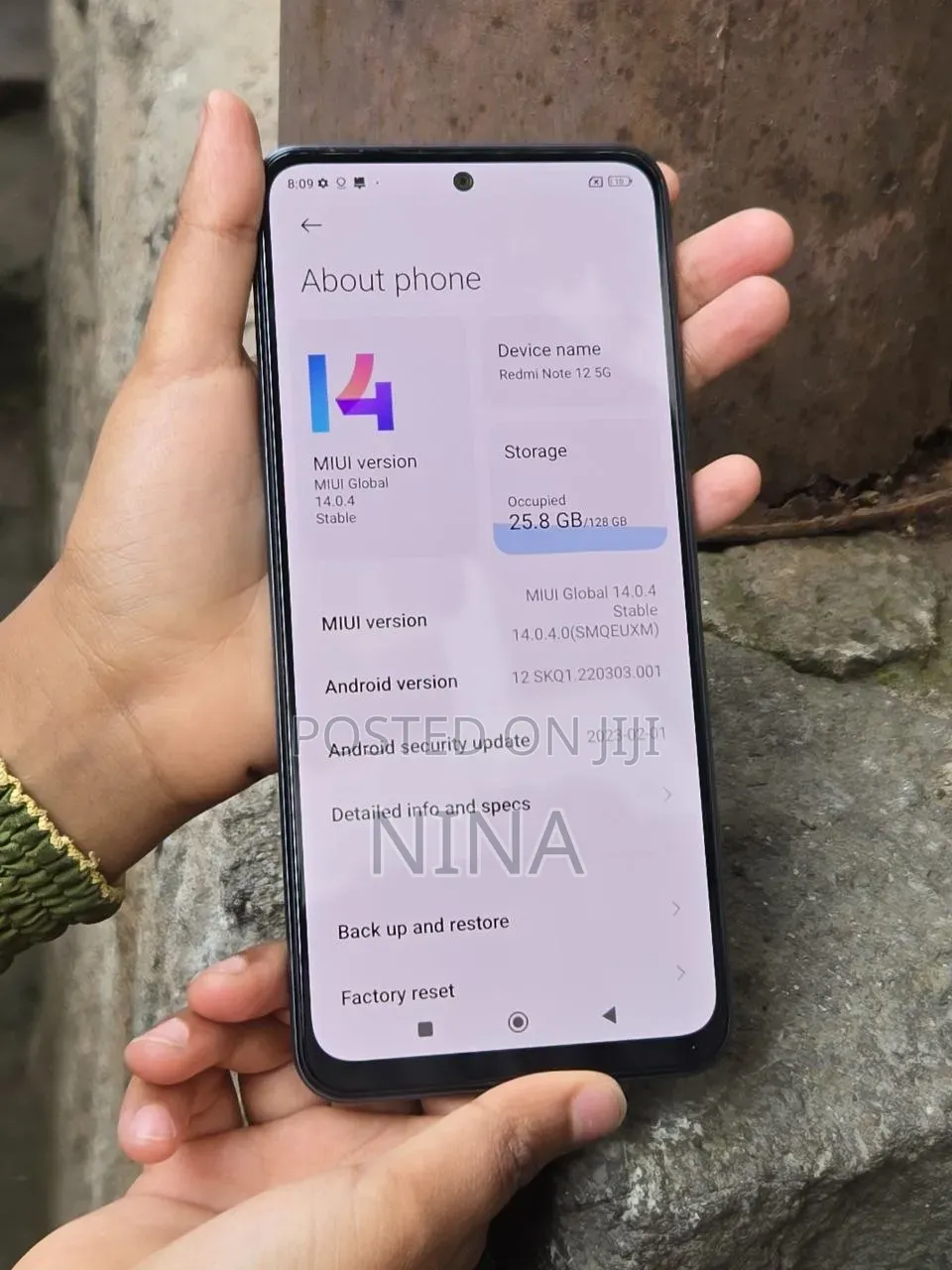 Xiaomi Redmi Note 12 5G 128 GB Black