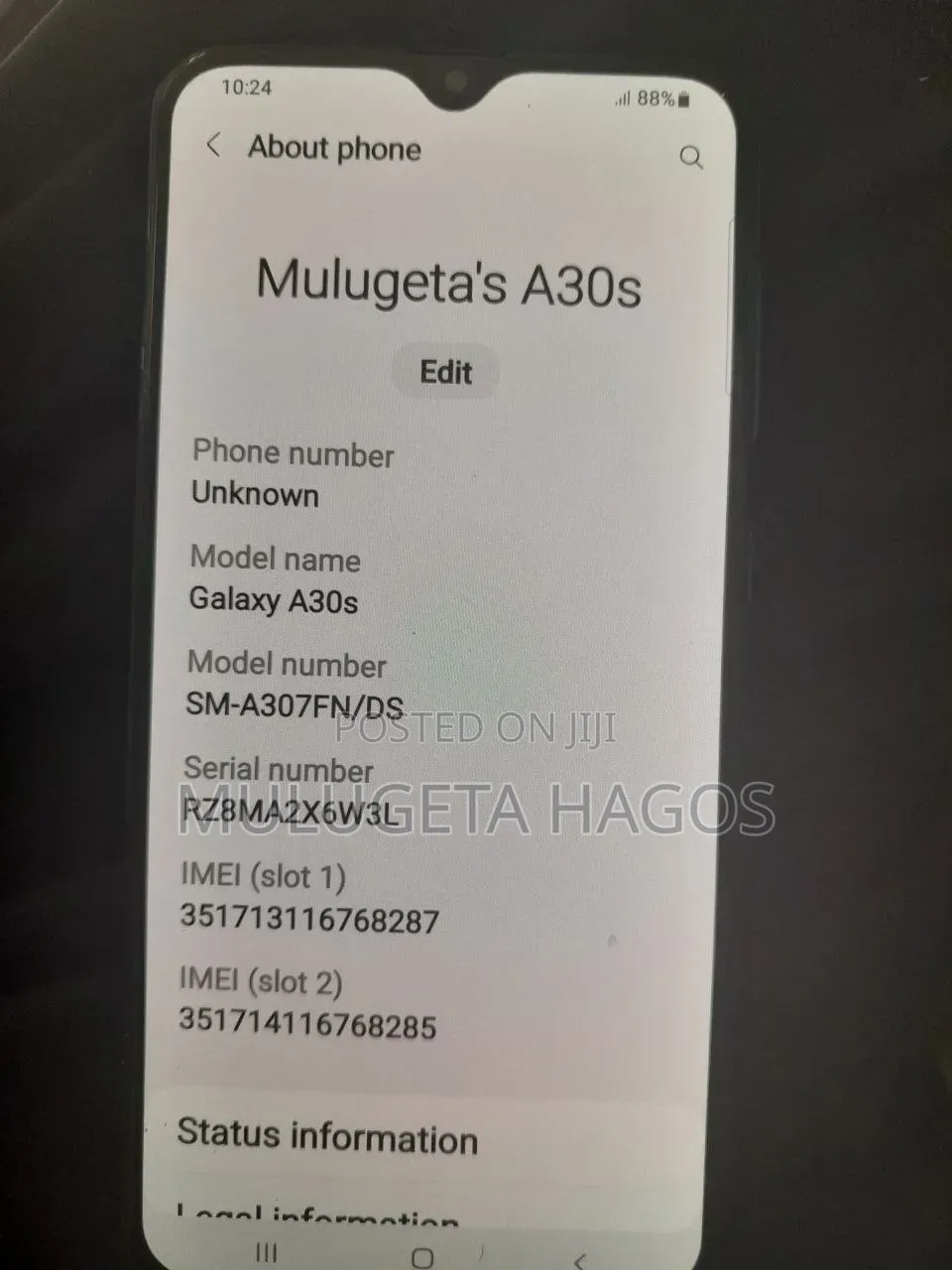 Samsung Galaxy A30s 64 GB Blue