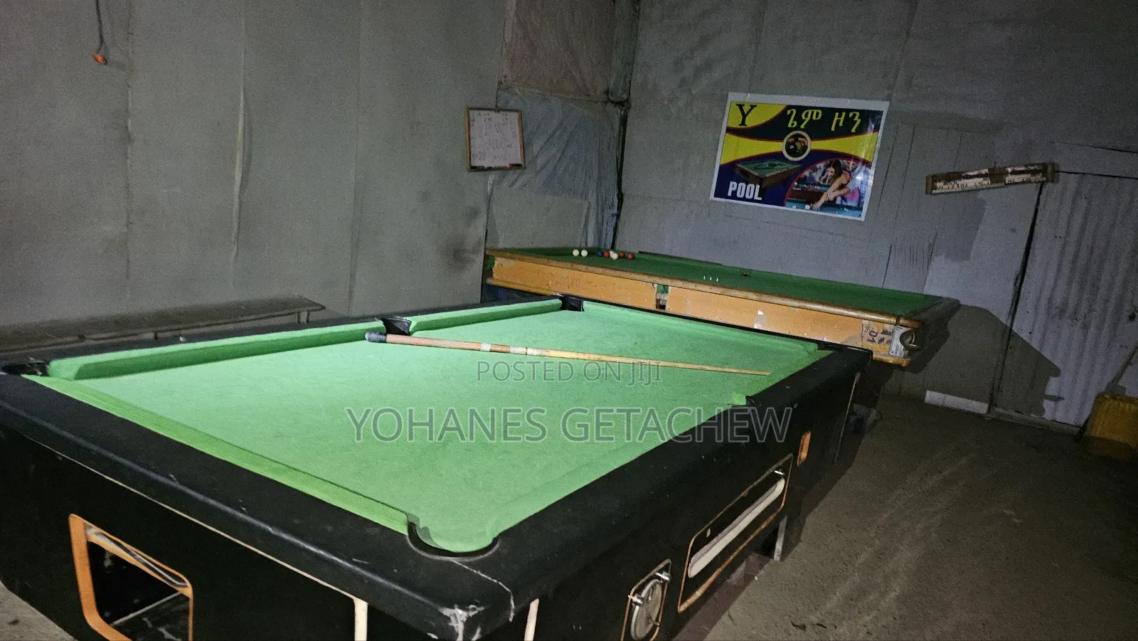 3 Pool Table ጥሩ ይዞታ ላይ ያሉ