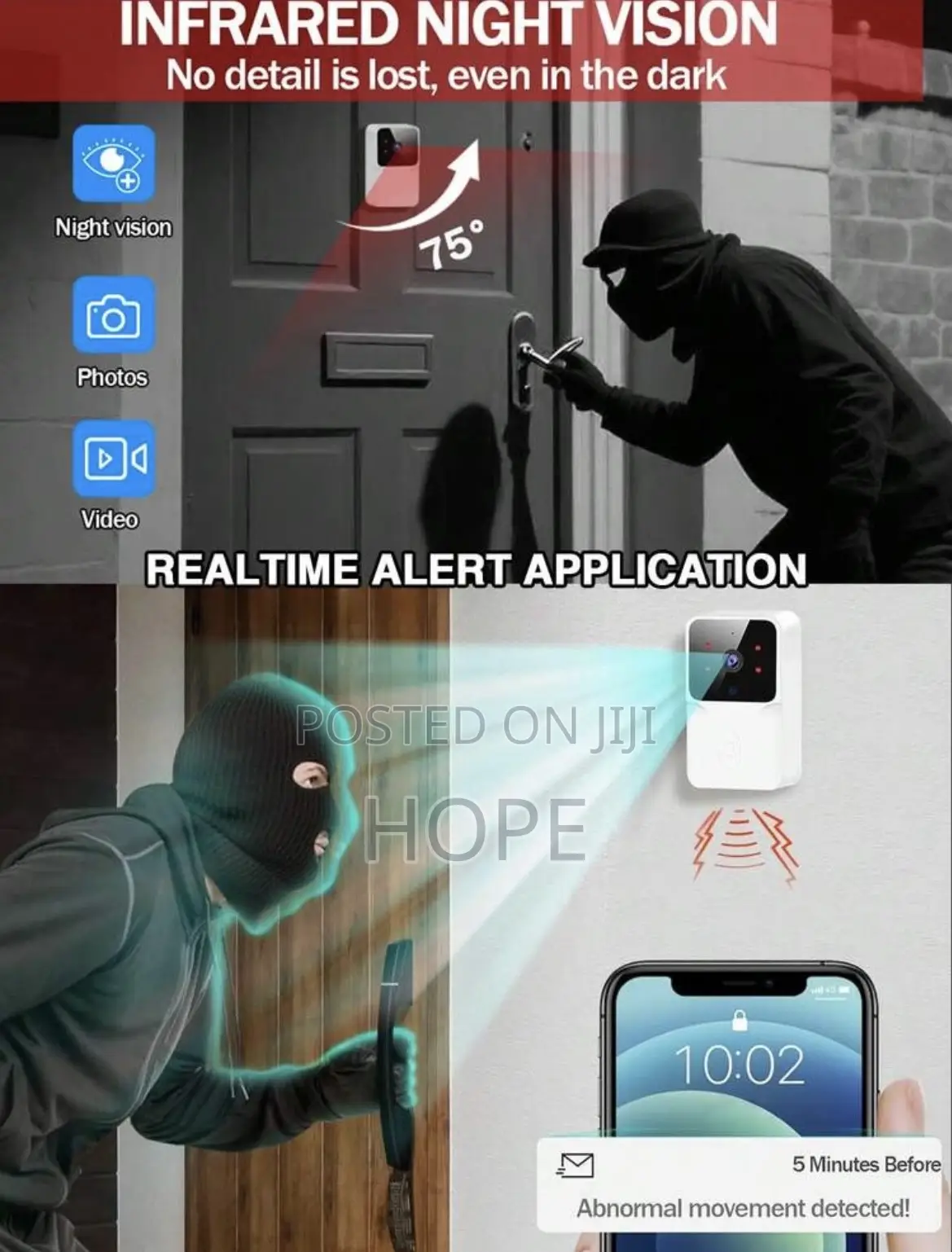 Smart Wireless Door Bell Camera