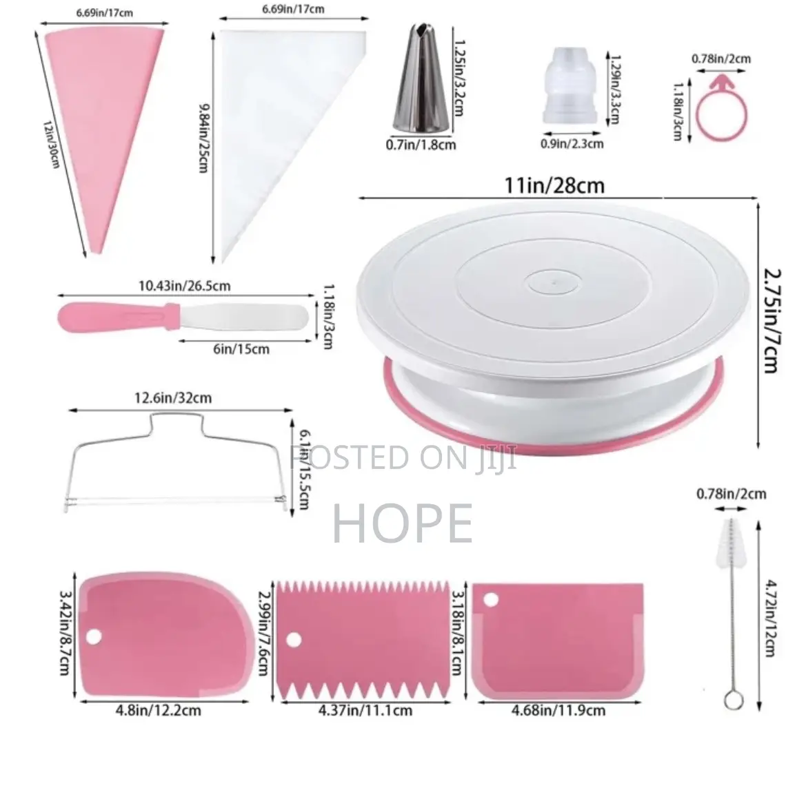 80pc Cake Decorating Supplies