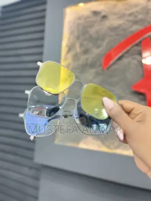 3 in 1 Magnetic Clip-on Glasses (Black Frame)