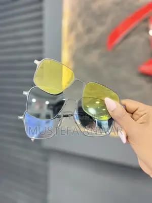 3 in 1 Magnetic Clip-on Glasses (Black Frame)