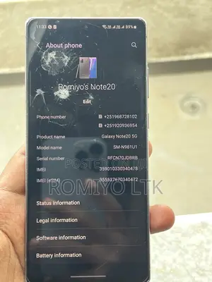 Samsung Galaxy Note 20 5G 128 GB Blue