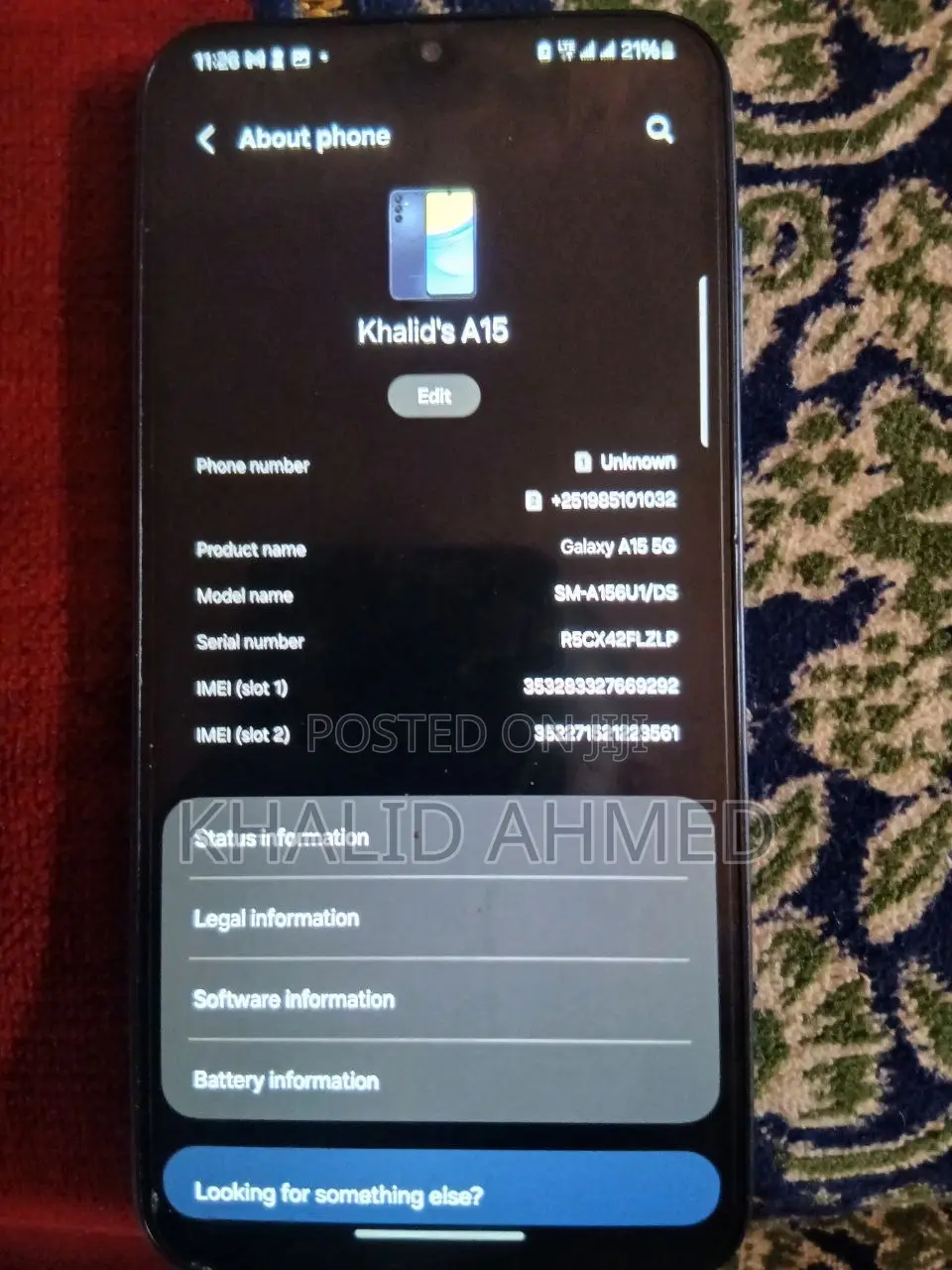 Samsung Galaxy A15 5G 128 GB Black