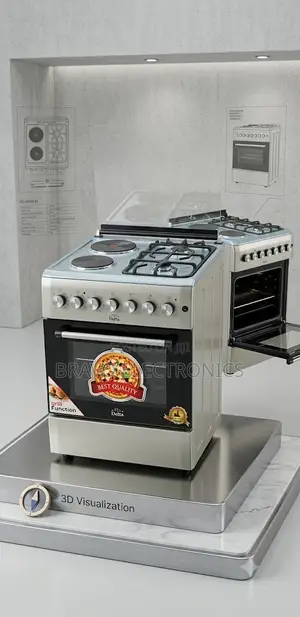 Delta Oven 60×60 – Stainless Steel | 2 Gas + 2 Electric | Best Price