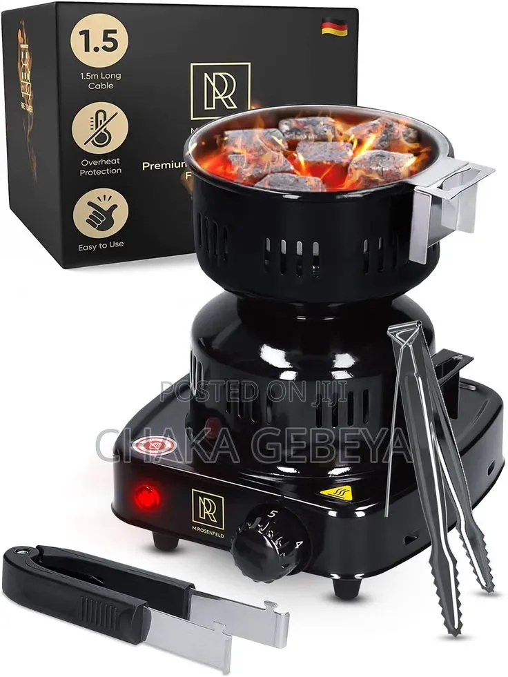 Electric Charcoal Burner – No Lighter Fluid – Free Delivery