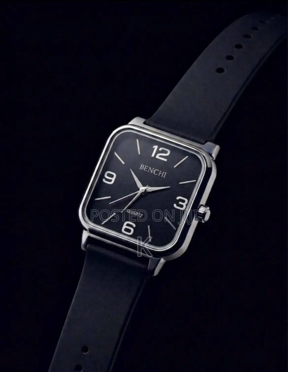 Benchi Brown Square Watch Minimalist Quartz Design