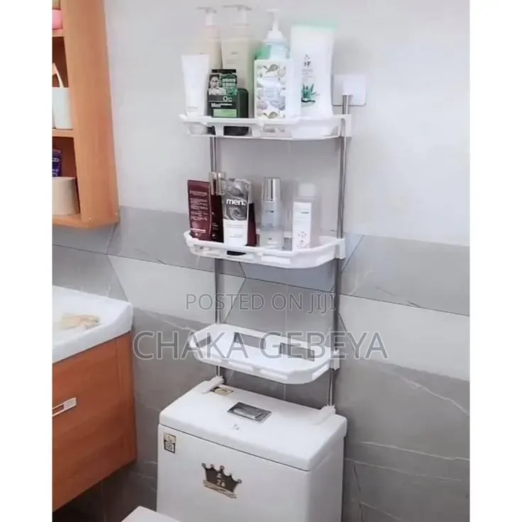 በሽንት ቤት ላይ የሚቀመጥ መደርደሪያ - Rust-Proof, Easy Install, Sturdy
