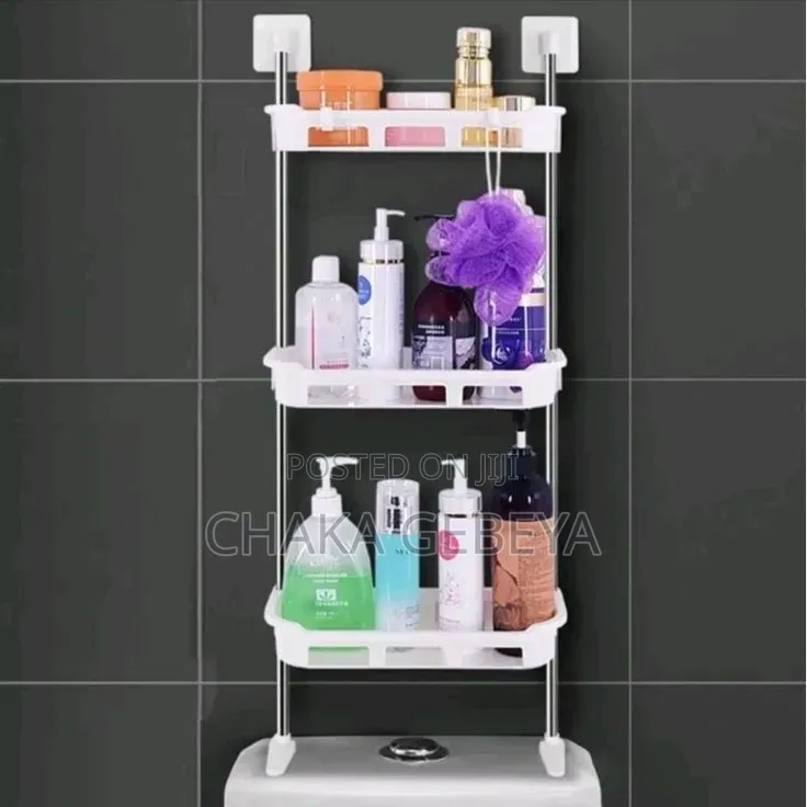 በሽንት ቤት ላይ የሚቀመጥ መደርደሪያ - Rust-Proof, Easy Install, Sturdy