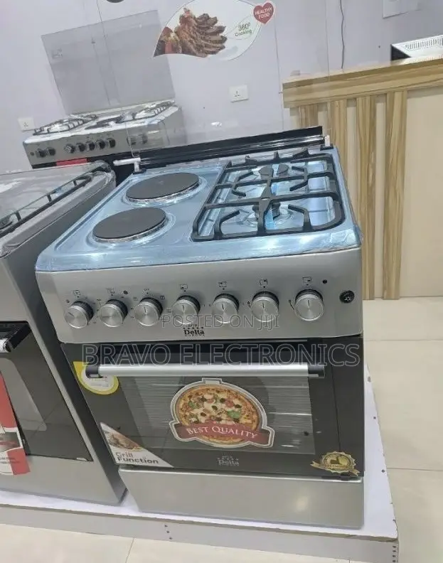 Delta Oven 60×60 – Stainless Steel | 2 Gas + 2 Electric | Best Price