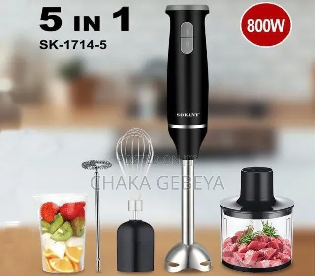 Powerful Immersion Blender for Soups, Baby Food, and Creams