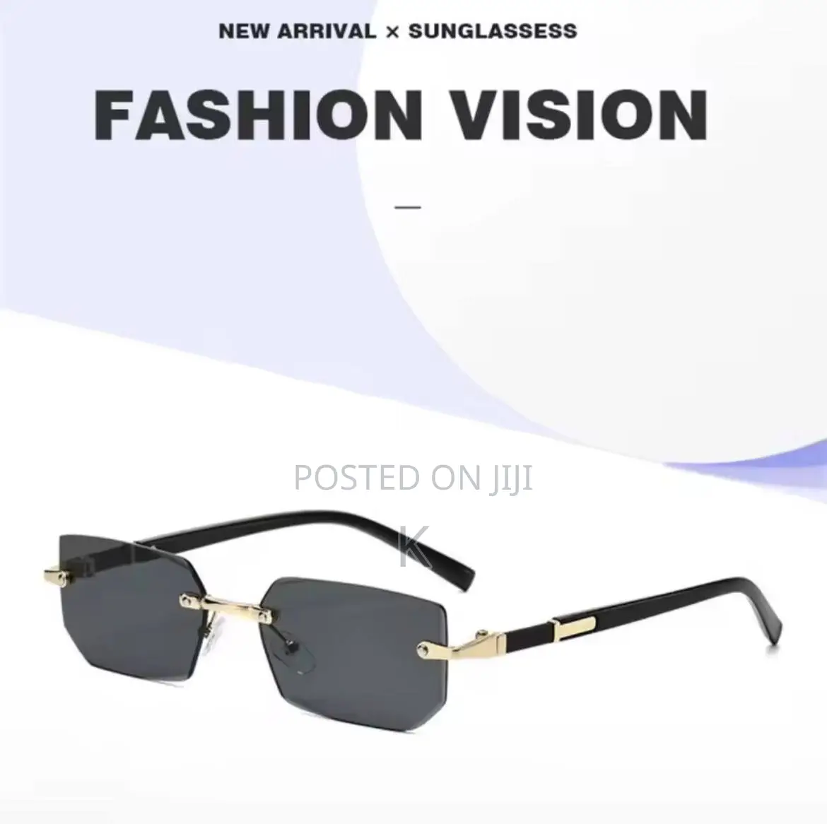 Rimless Retro Sunglasse