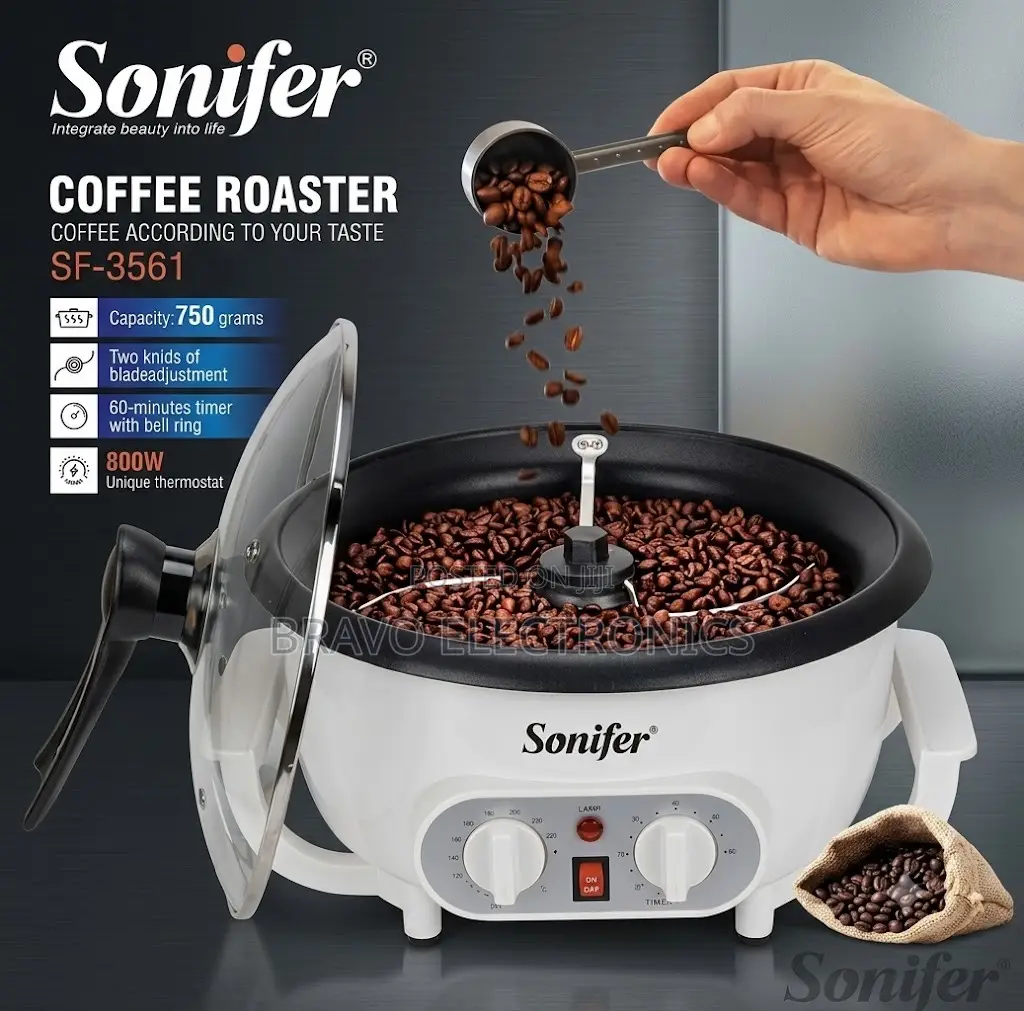 Sonifer 750g Coffee Roaster – Adjustable Temperature Thermostat