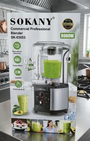 Sokany Juice Blender – 2.0l Heavy-Duty Quiet Blender (8000w)
