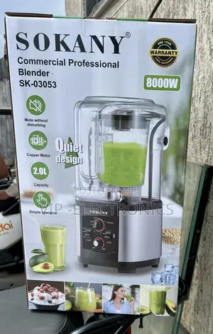 Sokany Juice Blender – 2.0l Heavy-Duty Quiet Blender (8000w)