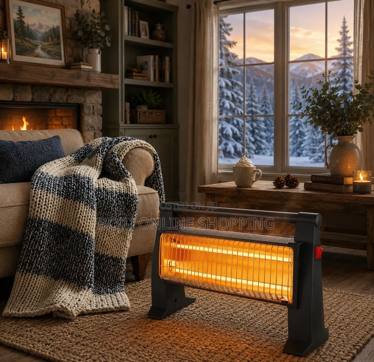 Heater ባለ ሁለት አምፖል የሆነ የቤት ውስጥ ማሞቂያ