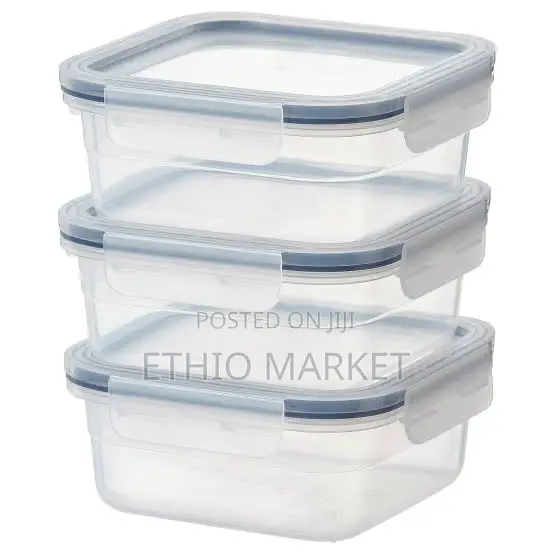 Ikea 365+ Food Container With Lid -3 Pices