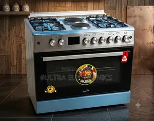 Lux 5 Burner Gas Cooker With Electric Hot Plates Large Oven
