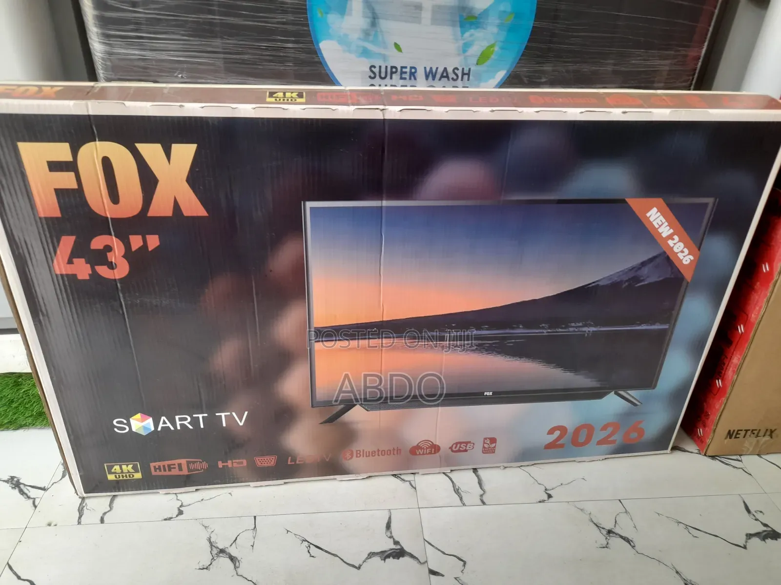 Fox Smart Tv 43 Inch Andraid Doubel Gelass Secrine 2026