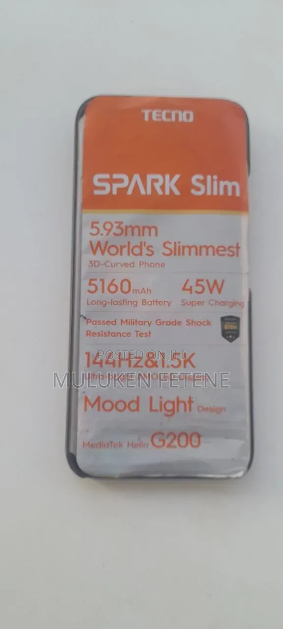 New Tecno Spark Slim 256 GB Black
