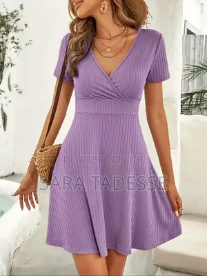 Orange and Purple Dress