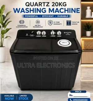 Qurtaz 20kg Washing Machine – Extra Capacity, Exceptional Performance