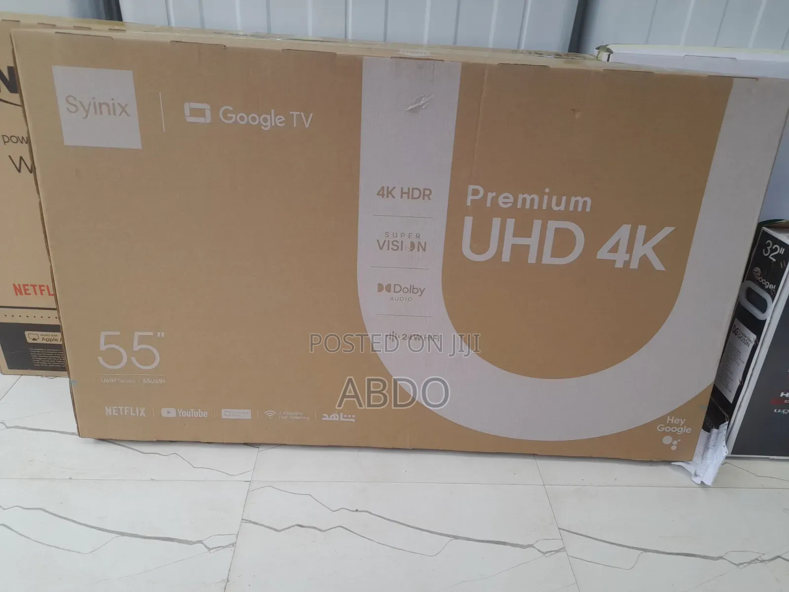Syinix Smart Googel Tv 55 Inch Andraid Framless 2026 Quality Tv Hi