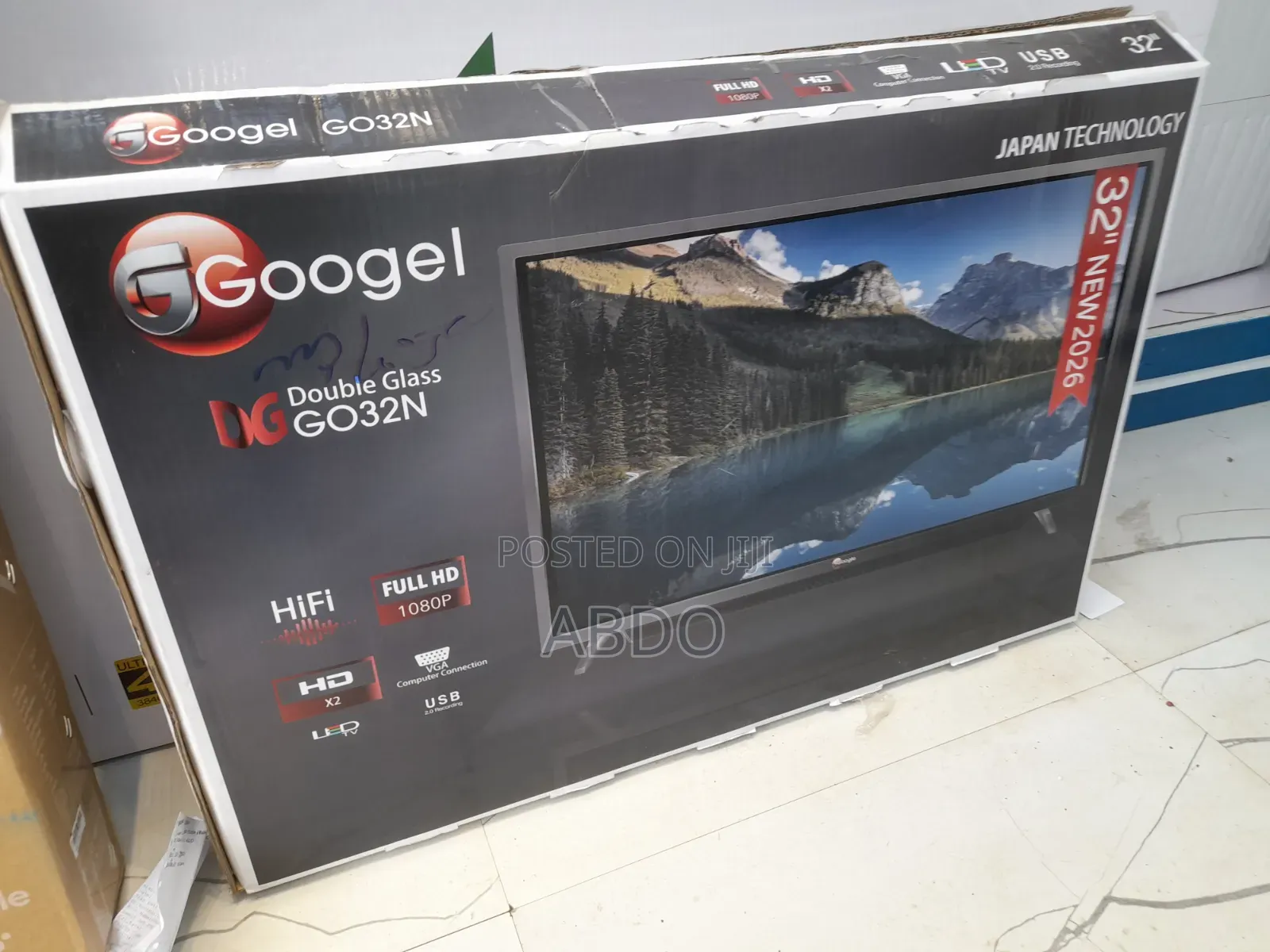 Googel Led Tv 32 Inch Doubel Gelass Secrine 2026 Quality Hifi Speaker