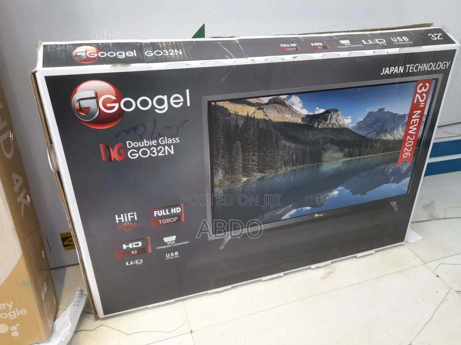 Googel Led Tv 32 Inch Doubel Gelass Secrine 2026 Quality Hifi Speaker