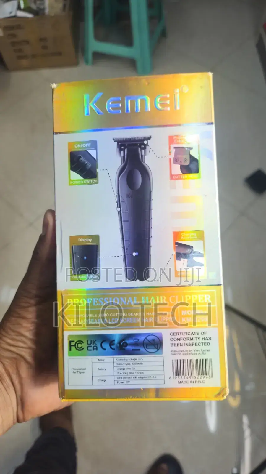 Kemei Km-2299 Professional Hair Trimmer Shaver
