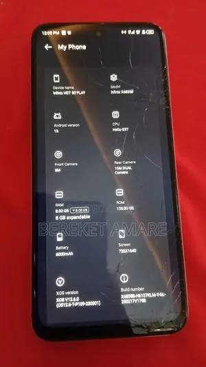 Infinix Hot 30 Play 128 GB White