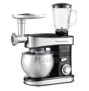 Sokany Sk-05010 Kitchen Master/Stand Mixer የሊጥ ማቡኪያ ጁስ እና ስጋ መፍጫ