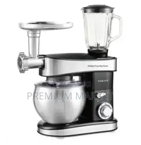 Sokany Sk-05010 Kitchen Master/Stand Mixer የሊጥ ማቡኪያ ጁስ እና ስጋ መፍጫ