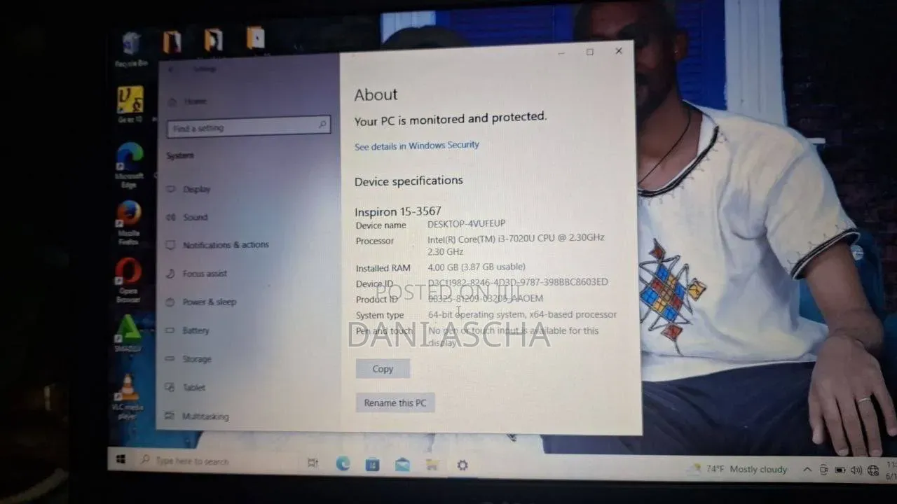 Laptop Dell XPS 13 4GB Intel Core 3 HDD 500GB