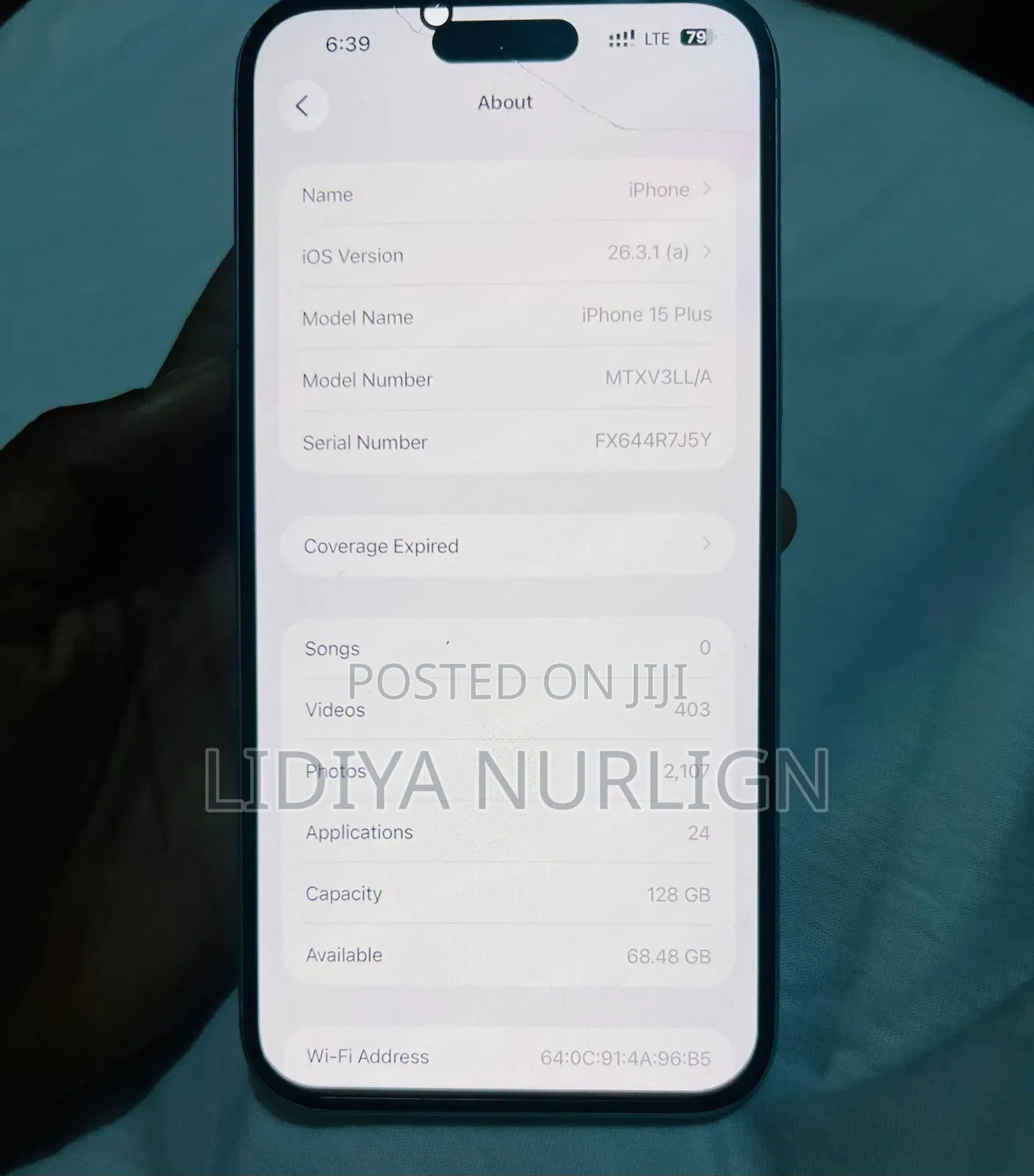 Apple iPhone 15 Plus 128 GB White