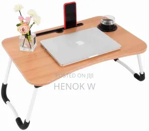 Foldable Laptop Table With Cup Holder